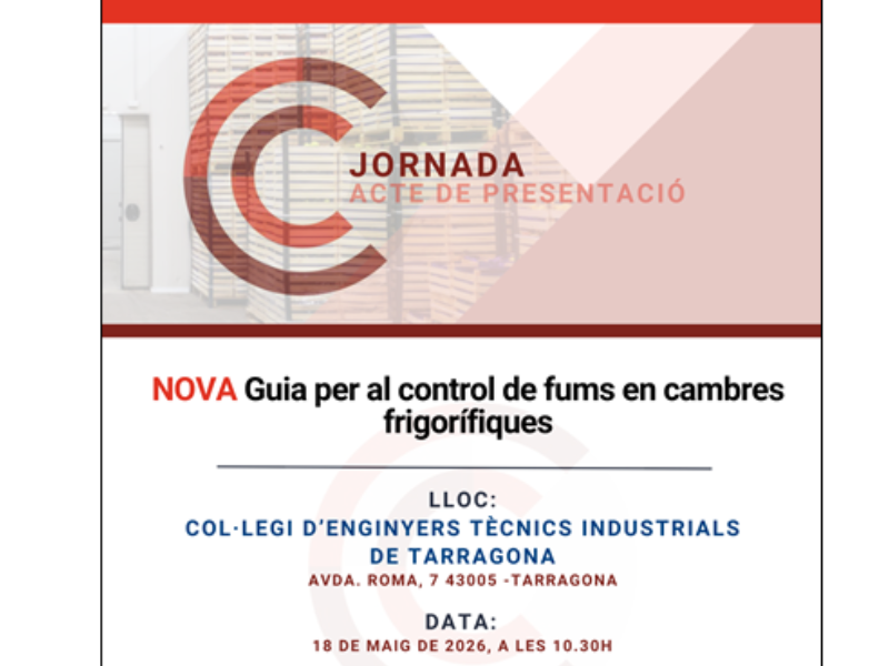 Presentació NOVA Guia Tècnica de Control de Fums  per a cambres frigorífiques – TARRAGONA