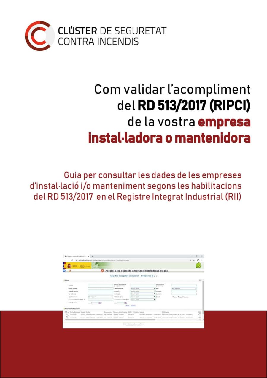 CAT. Com validar l’acompliment del RD 513/2017 (RIPCI) de la vostra empresa instal·ladora o mantenidora