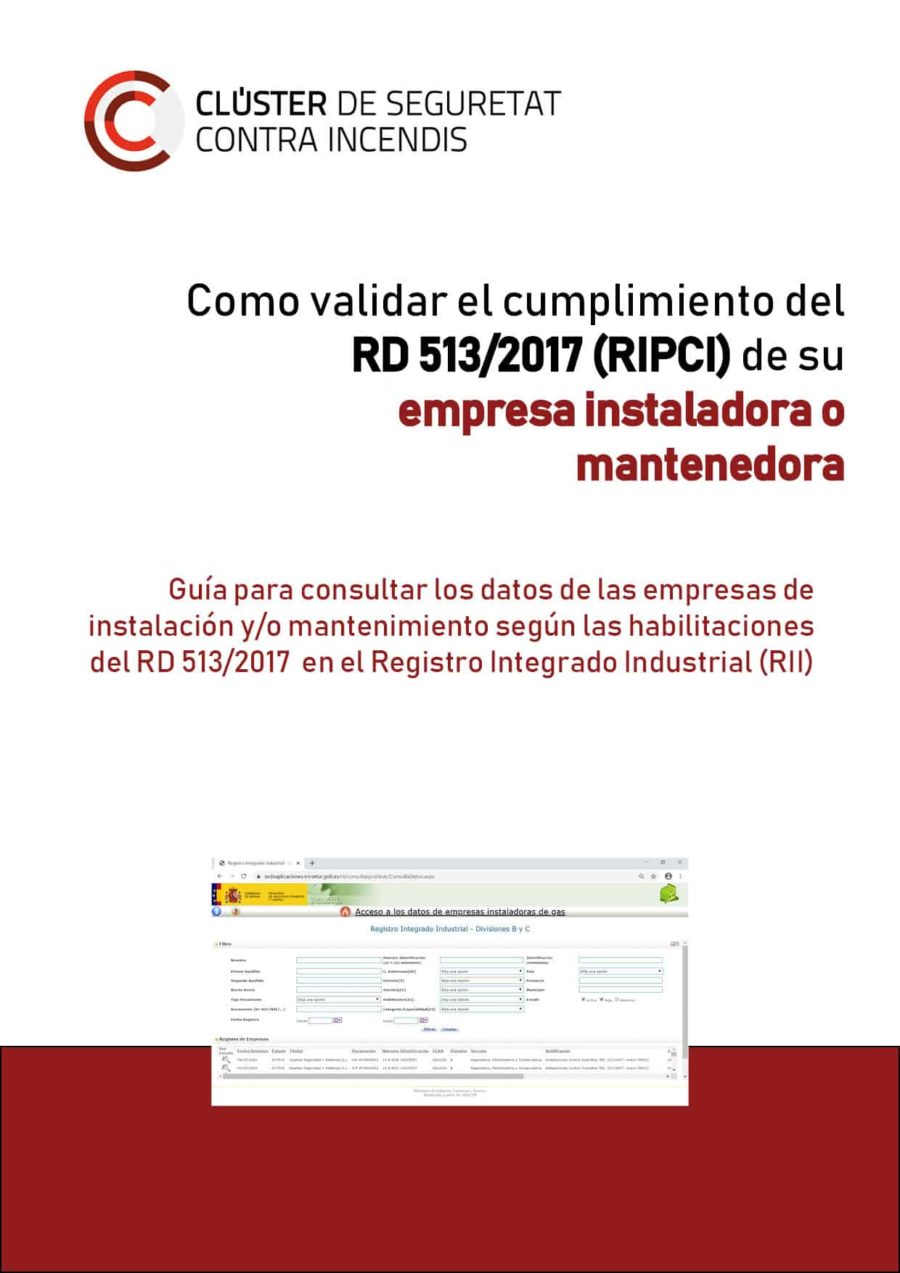 ESP. Como validar el cumplimiento del RD 513/2017 (RIPCI) de su empresa instaladora o mantenedora
